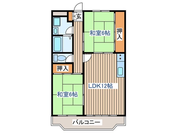 レジュイ－ル泉の物件間取画像